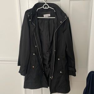 Calvin Klein women’s work rain coat black medium